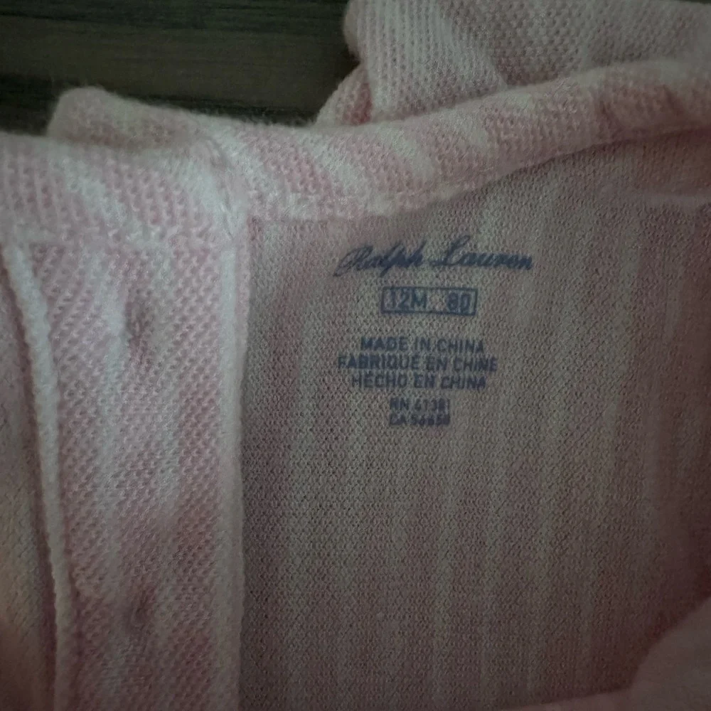 RALPH LAUREN BABY GIRL RUFFLED MESH BUBBLE SHORTALL